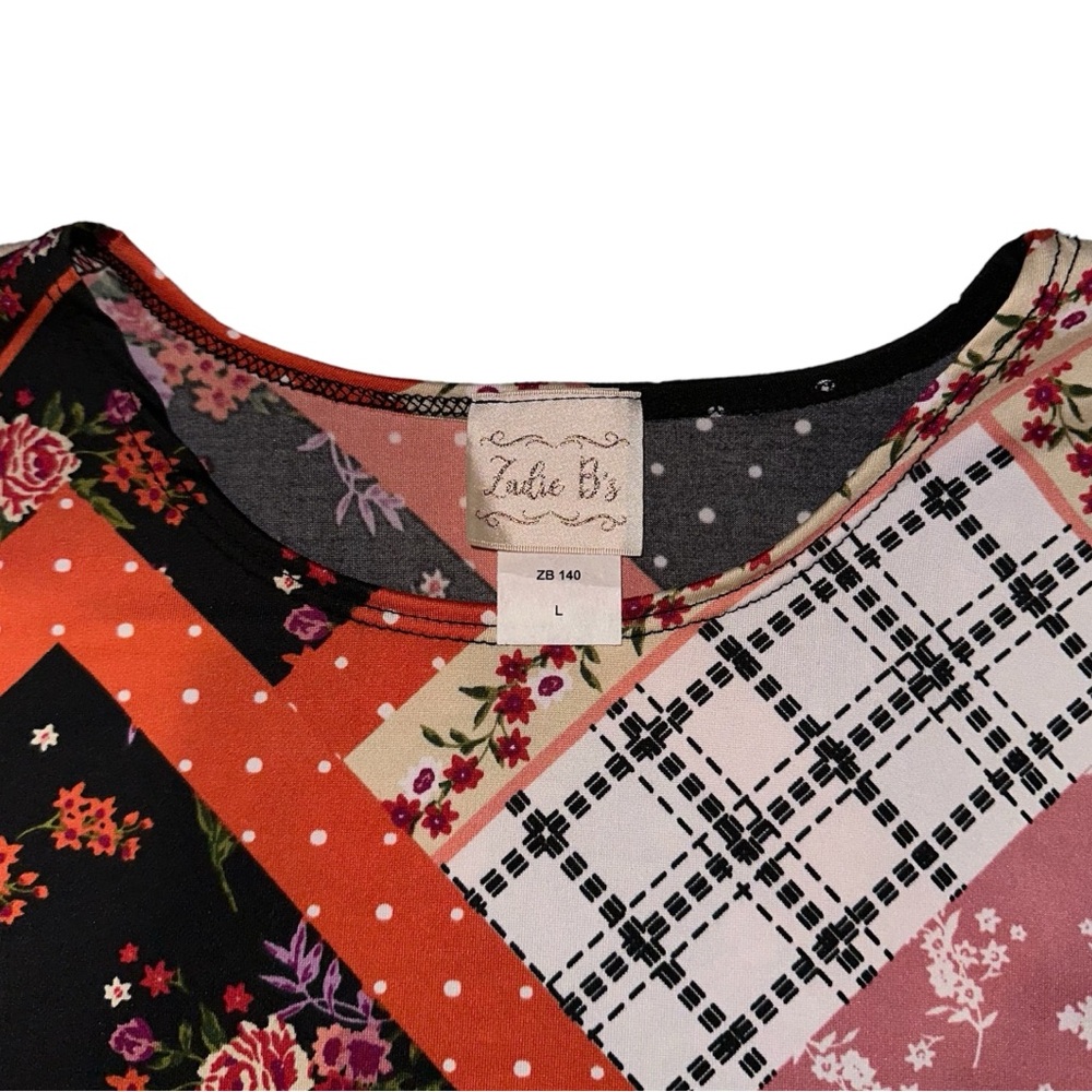 Zadie B’s | NWT Coral Paisley Patchwork Maxi Layering Dress Large
